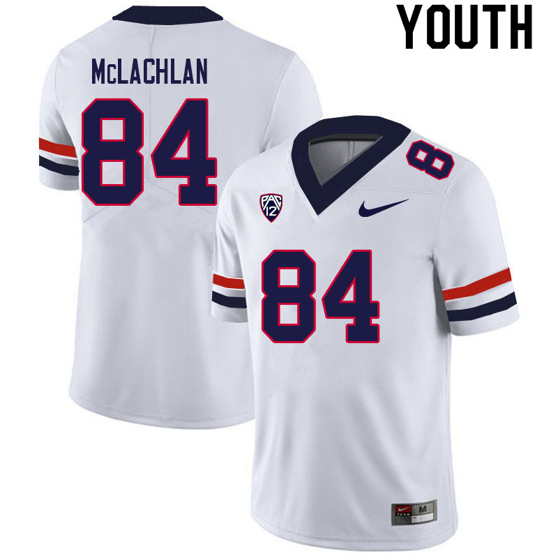 Youth #84 Tanner McLachlan Arizona Wildcats College Football Jerseys Sale-White